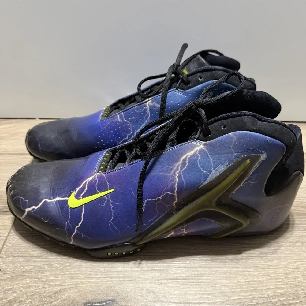 Nike ZOOM HYPERFLIGHT PRM Ultraviolet / Volt - Black‎ 587561 500 Men's 15 US